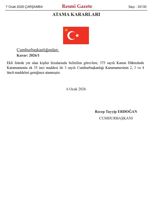 Valilik Kararnamesi Resmi Gazetede Yayimlandi 1767736190102