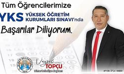Veysel Topçu YKS Sınavına Girecek Öğrencelerimize Başarılar Diledi.