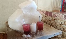 Kar şerbeti serinletiyor