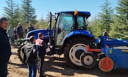 Çalınan traktör, 26 gün sonra ormanlık alanda bulundu