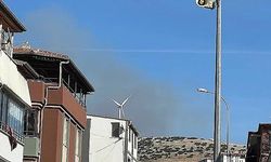 Dinar'da Suçıkan Park Tesisleri Arkasında Dağlık Alanda Yoğun Duman Paniği