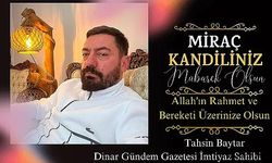 Tahsin Baytar'dan Miraç Kandili Kutlama Mesajı 