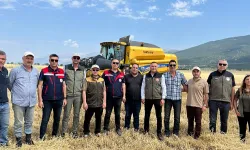 Afyonkarahisar'da İlk Hububat Hasadı Dinar'da Başladı