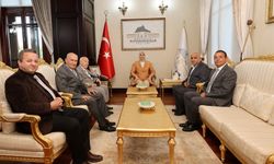 Vali Yiğitbaşı, Emekli Astsubaylar Derneği ve Türk Hava Kurumu Temsilcilerini Kabul Etti