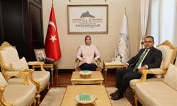 Vali Yiğitbaşı, İdare Mahkemesi Başkanı Ayna'yı Kabul etti..