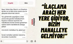 Dinar Konak Mahallesi'nde İlaçlama Tepkisi