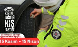 Polis Sürücüleri Uyardı: Kış Lastiği Hayat Kurtarır!