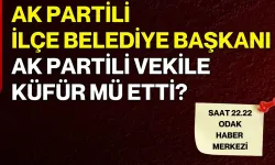 AK Partili İlçe Belediye Başkanı AK Partili Vekile Küfür Mü Etti?