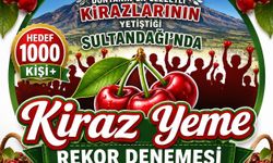 SULTANDAĞI’NDA “KİRAZ YEME REKOR DENEMESİ” HEYECANI YAŞANACAK