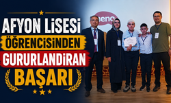 Afyon Lisesi Öğrencisinden Gururlandıran Başarı