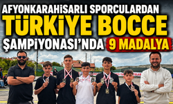 Afyonkarahisarlı Sporculardan Türkiye Bocce Şampiyonası’nda 9 Madalya