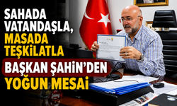 SAHADA VATANDAŞLA, MASADA TEŞKİLATLA BAŞKAN ŞAHİN’DEN YOĞUN MESAİ
