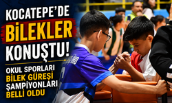 Kocatepe’de Bilekler Konuştu! Okul Sporları Bilek Güreşi Şampiyonları Belli Oldu