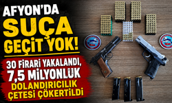 Afyon’da Suça Geçit Yok! 30 Firari Yakalandı, 7,5 Milyonluk Dolandırıcılık Çetesi Çökertildi
