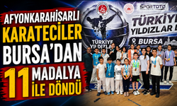 Afyonkarahisarlı Karateciler Bursa’dan 11 Madalya ile Döndü