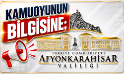 Kamuoyunun Bilgisine;