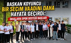 Başkan Koyuncu Bir Seçim Vaadini Daha Hayata Geçirdi: Okullara Spor Desteği Başladı