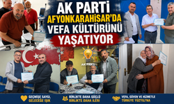 AK PARTİ AFYONKARAHİSAR'DA VEFA KÜLTÜRÜNÜ YAŞATIYOR