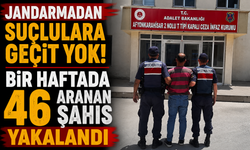 Jandarmadan Suçlulara Geçit Yok! Bir Haftada 46 Aranan Şahıs Yakalandı