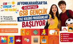 Afyonkarahisar'da Ücretsiz GSB Gençlik Yaz Kulübü Programları Başlıyor