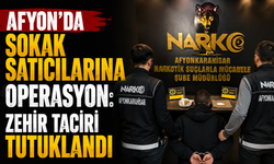 AFYON’DA SOKAK SATICILARINA OPERASYON: ZEHİR TACİRİ TUTUKLANDI