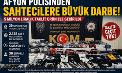 AFYON POLİSİNDEN SAHTECİLERE BÜYÜK DARBE!