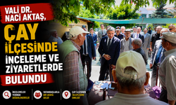 Vali Dr. Naci Aktaş, Çay İlçesinde İnceleme ve Ziyaretlerde Bulundu