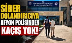 SİBER DOLANDIRICIYA AFYON POLİSİNDEN KAÇIŞ YOK!