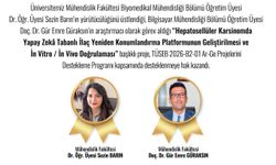 Dr. Öğr. Üyesi Sezin Barın’ın TÜSEB B2 Projesi Desteklenmeye Hak Kazandı