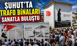 ŞUHUT’TA TRAFO BİNALARI SANATLA BULUŞTU