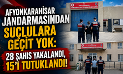 Afyonkarahisar Jandarmasından Suçlulara Geçit Yok: 28 Şahıs Yakalandı, 15’i Tutuklandı!