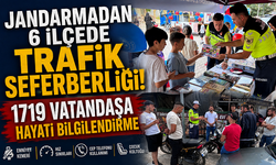 Jandarmadan 6 İlçede Trafik Seferberliği! 1719 Vatandaşa Hayati Bilgilendirme