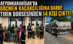 Afyonkarahisar’da Göçmen Kaçakçılığına Darbe: Tırın Dorsesinden 14 Kişi Çıktı!