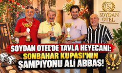 SOYDAN OTEL’DE TAVLA HEYECANI: SONBAHAR KUPASI’NIN ŞAMPİYONU ALİ ABBAS!