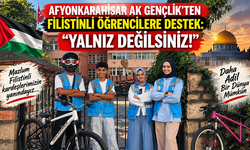 AFYONKARAHİSAR AK GENÇLİK’TEN FİLİSTİNLİ ÖĞRENCİLERE DESTEK: “YALNIZ DEĞİLSİNİZ!”
