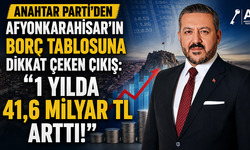 Anahtar Parti’den Afyonkarahisar’ın Borç Tablosuna Dikkat Çeken Çıkış: “1 Yılda 41,6 Milyar TL Arttı!”