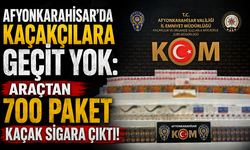 Afyonkarahisar’da Kaçakçılara Geçit Yok: Araçtan 700 Paket Kaçak Sigara Çıktı!