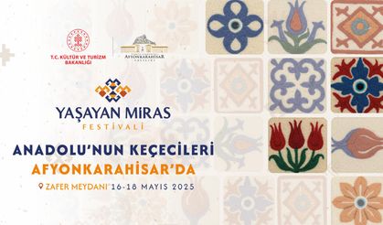 Afyonkarahisar Yaşayan Miras Festivali Başlıyor