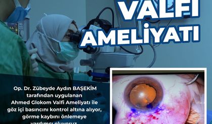 Göz Tansiyonunda (Glokom) Ameliyatla Başarı