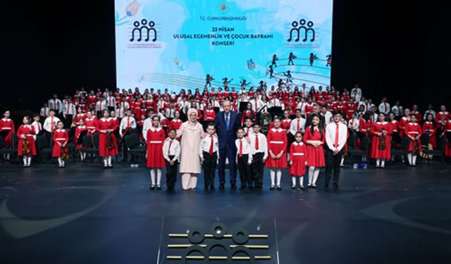 Cumhurbaşkanı Erdoğan, 23 Nisan Ulusal Egemenlik ve Çocuk Bayramı Konseri'ni dinledi