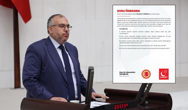 SAADET PARTİLİ ÇALIŞKAN'DAN: “Sandıklı’da Jeotermal Yatırımlara Ve Tarım Alanlarındaki Tekelleşmeye Dair Soru Önergesi”