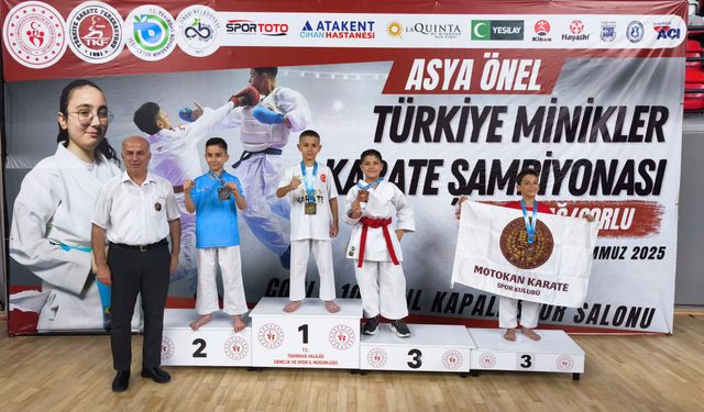 Minikler Türkiye Karate Şampiyonası’nda Büyük Başarı