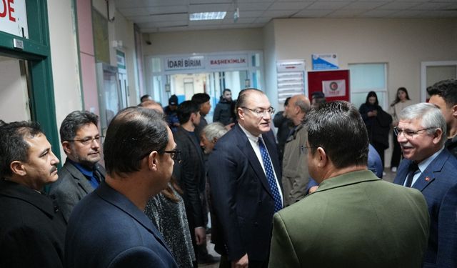 Kaymakam ARIKAN ve Başkan AYNACI’dan Yaralılara Geçmiş Olsun Ziyareti