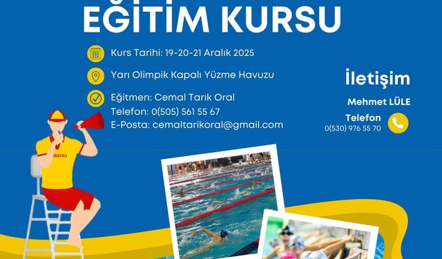 AFYONKARAHİSAR’DA TSSF ONAYLI CANKURTARMA KURSU DÜZENLENECEK