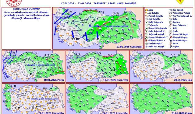 Hava Sıcaklıkları Bölgemiz Genelinde Azalacak