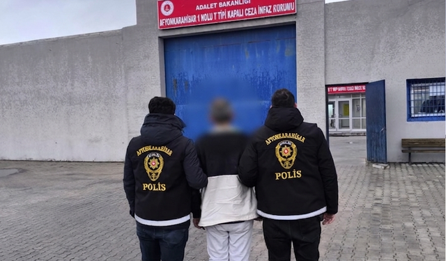 13 Yıl Hapis Cezalı Uyuşturucu Hükümlüsü Afyon’da Yakalandı