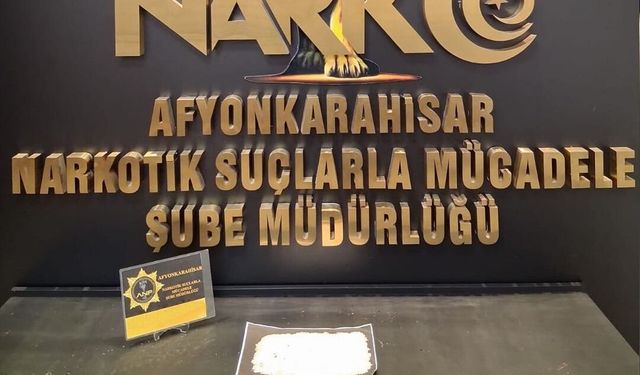 Afyon’da Uyuşturucu Operasyonu: Araçtan 85 Gram Madde Çıktı, 1 Tutuklama