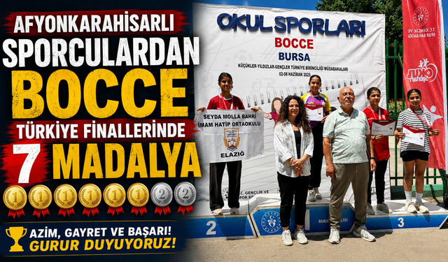 Afyonkarahisarlı Sporculardan Bocce Türkiye Finallerinde 7 Madalya