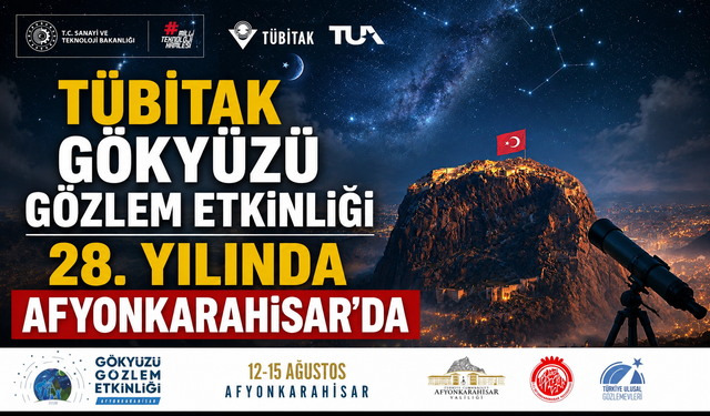 TÜBİTAK Gökyüzü Gözlem Etkinliği 28. Yılında Afyonkarahisar’da