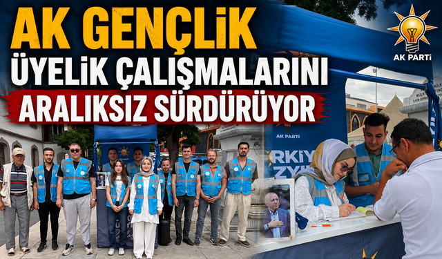 AK GENÇLİK ÜYELİK ÇALIŞMALARINI ARALIKSIZ SÜRDÜRÜYOR